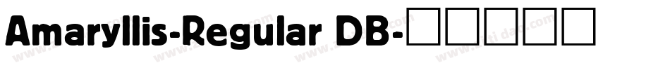 Amaryllis-Regular DB字体转换